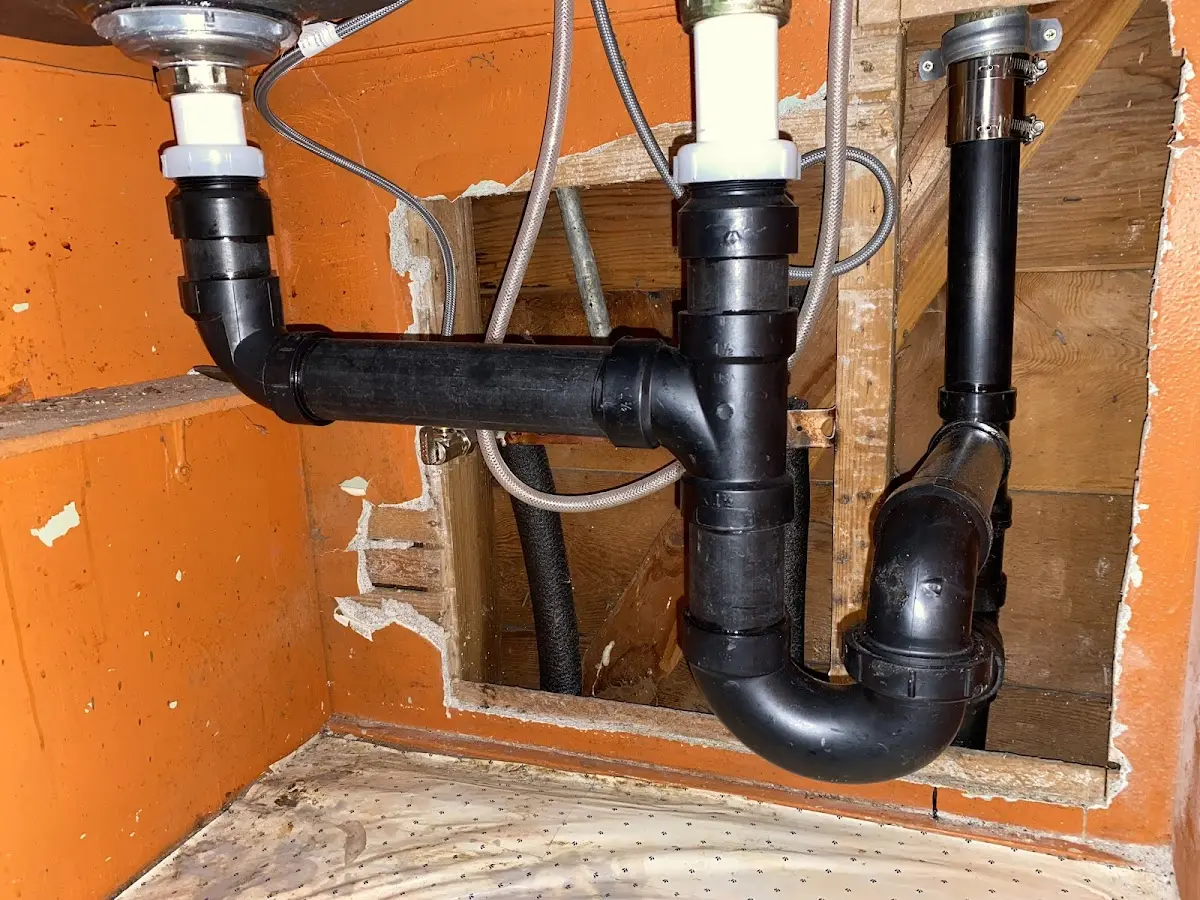 Professional Repiping Services equipment and tools on the job in Sharon